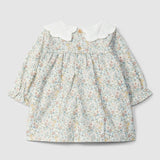 Vestido Pana Estampado Flores con Cuello
