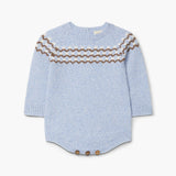 Ranita de Punto Jacquard Azul Calro