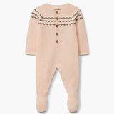 Pelele Jacquard Rosa Mouliné