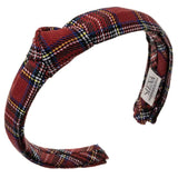 Diadema tartán rojo