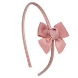 Diadema con lazo rosa antiguo