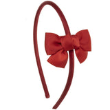 Diadema con lazo rojo