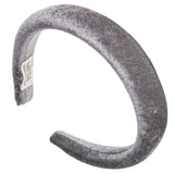 Diadema acolchada gris