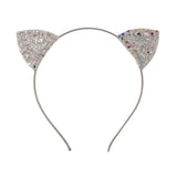 Diadema gato “Glitter Star” Plateada