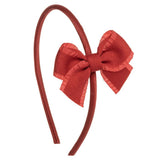 Diadema bebé con lazo rojo