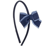 Diadema bebé con lazo azul