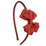 Diadema lacito mariposa rojo