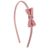 Diadema terciopelo rosa