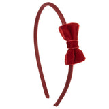 Diadema terciopelo rojo