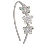 Diadema Glitter Star Plateada