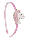 Diadema unicornio glitter rosa claro
