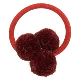 Coletero mini pompones burdeos