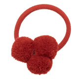 Coletero mini pompones rojo