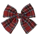 Lazo grande tartán rojo