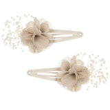 Clip flor bambula beige