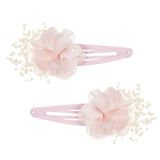 Clip flor bambula rosa pastel