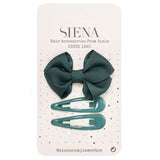 Pack Clip lazo + 2 ranitas verde botella