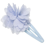 Clip con florecita de bambula azul