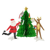 Christmas Tarjeta navidad Papa noel y reno