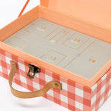 Maleta con calendario de Adviento de perros