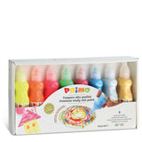 Témpera 8 colores flúor y metalizados
