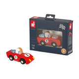 Coche de carreras rojo