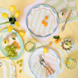 Platos Grandes Pastel con Rayas