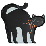 Bandeja Reutilizable Gato Negro de Halloween