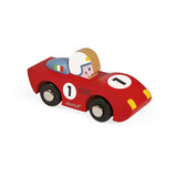 Coche de carreras rojo