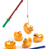 Juego habilidad Pesca-Patos amarillos 5 patos