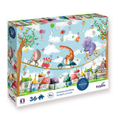 Puzzle 36 piezas Animales Acróbatas