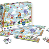 Puzzle 36 piezas Animales Acróbatas