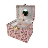 Joyero Musical Hadas y Flores Rosa