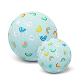 Pelota de Caucho Natural Rainbow and Clouds 13 cm