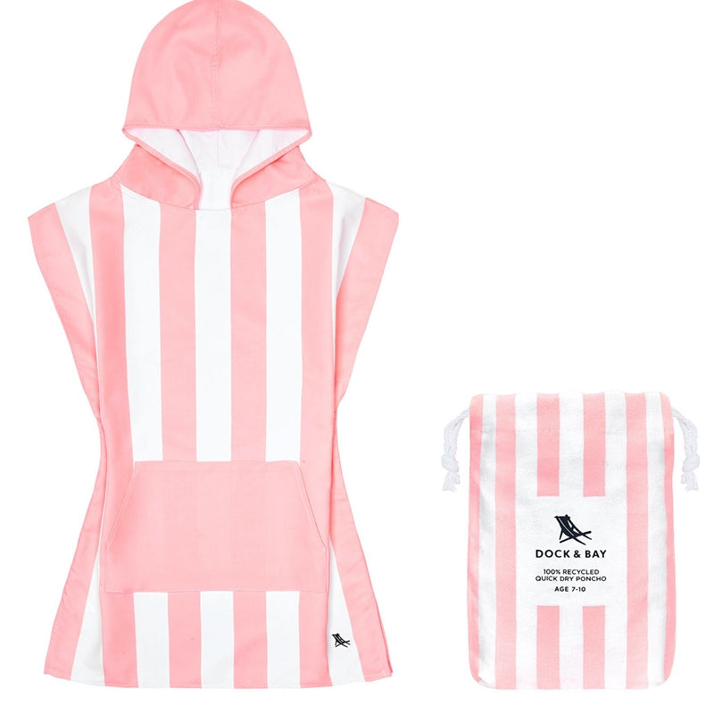 Poncho rosa pastel