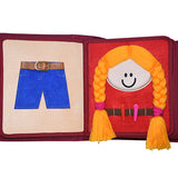 Libro Sensorial con Mochila Rojo - Rutinas