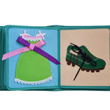 Libro Sensorial con Mochila Verde - El Armario