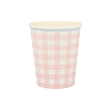 Vasos Cuadros Vichy Pastel