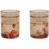 Vasos con purpurina Cerezas