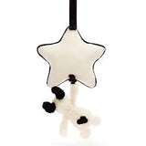 Bashful Black & Cream Puppy Musical Pull