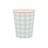 Vasos Cuadros Vichy Pastel