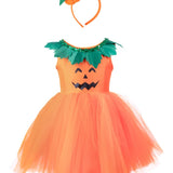 Vestido y Diadema Princesa de Calabazas