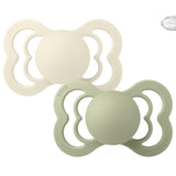 2 Chupetes BIBS Supreme Ivory/Sage Silicona