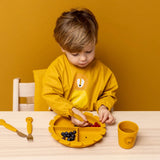 Set 3 cubiertos silicona Mr. Lion