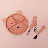 Set 3 cubiertos silicona Mrs. Cat
