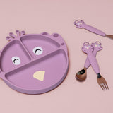 Plato de silicona con ventosa - Mrs. Peacock