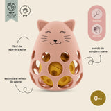 Sonajero Sensorial de Silicona - Mrs. Cat