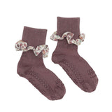 Calcetines Suela Antideslizante Bambú Liberty Misty Plum