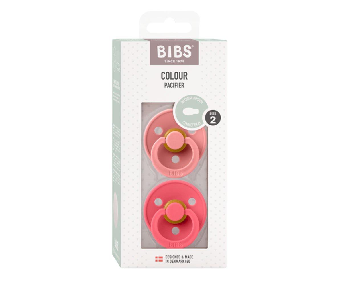 2 Chupetes BIBS Colour Simétrica Dusty Pink/Coral – balula kids