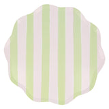 Platos Grandes Pastel con Rayas